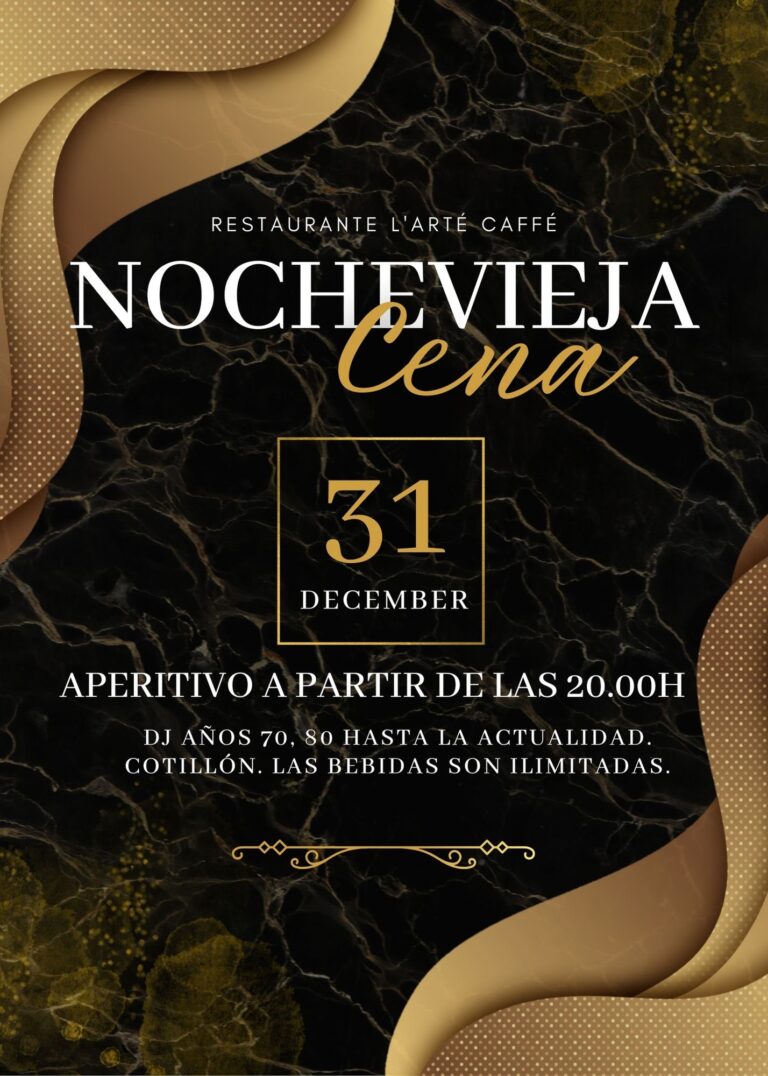 Menú nochevieja 2023